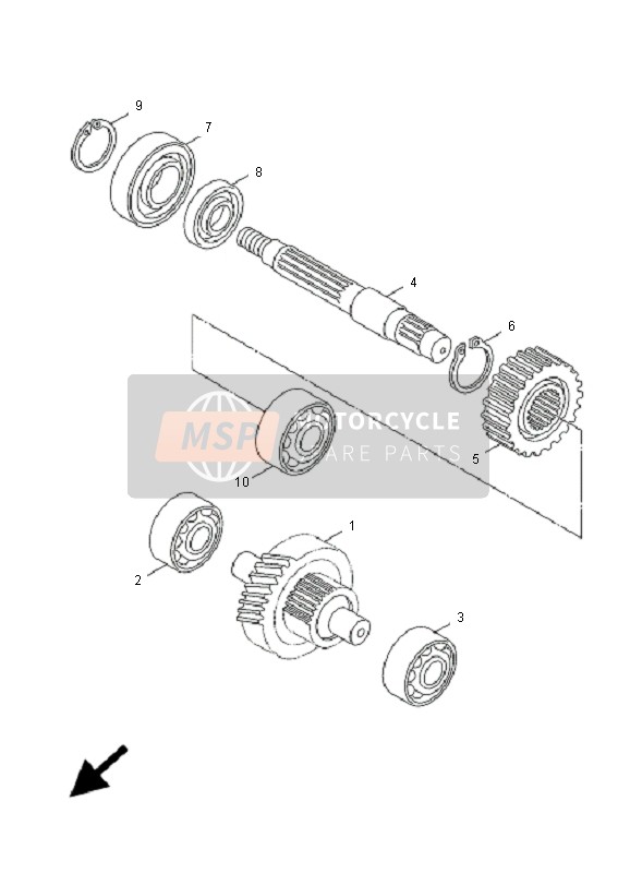 Yamaha XF50 4T GIGGLE 2009 Transmission for a 2009 Yamaha XF50 4T GIGGLE